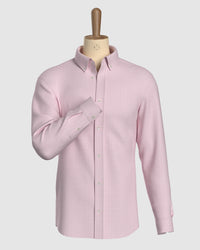 Giza Cotton Gingham Checked Shirt - Pink