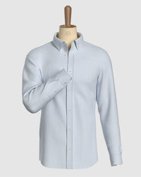 Oxford Striped Shirt - Light Blue