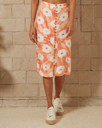Islands In The Sun Printed Midi Skirt