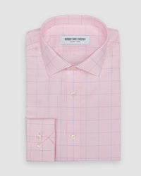 Wrinkle Resistant Cherry Blossom Prince of Wales Checks Shirt