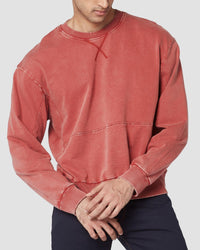 Distressed French Terry Sweatshirt