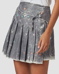 Meet Cute Pleated Wrap Skirt