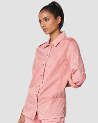 Coral Calling Shacket