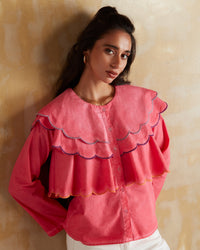 Calla Lily Ruffle Top
