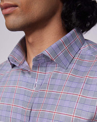 White Stretch Twill Party Shirt