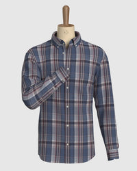 Madras Checked Shirt - Blue & Beige