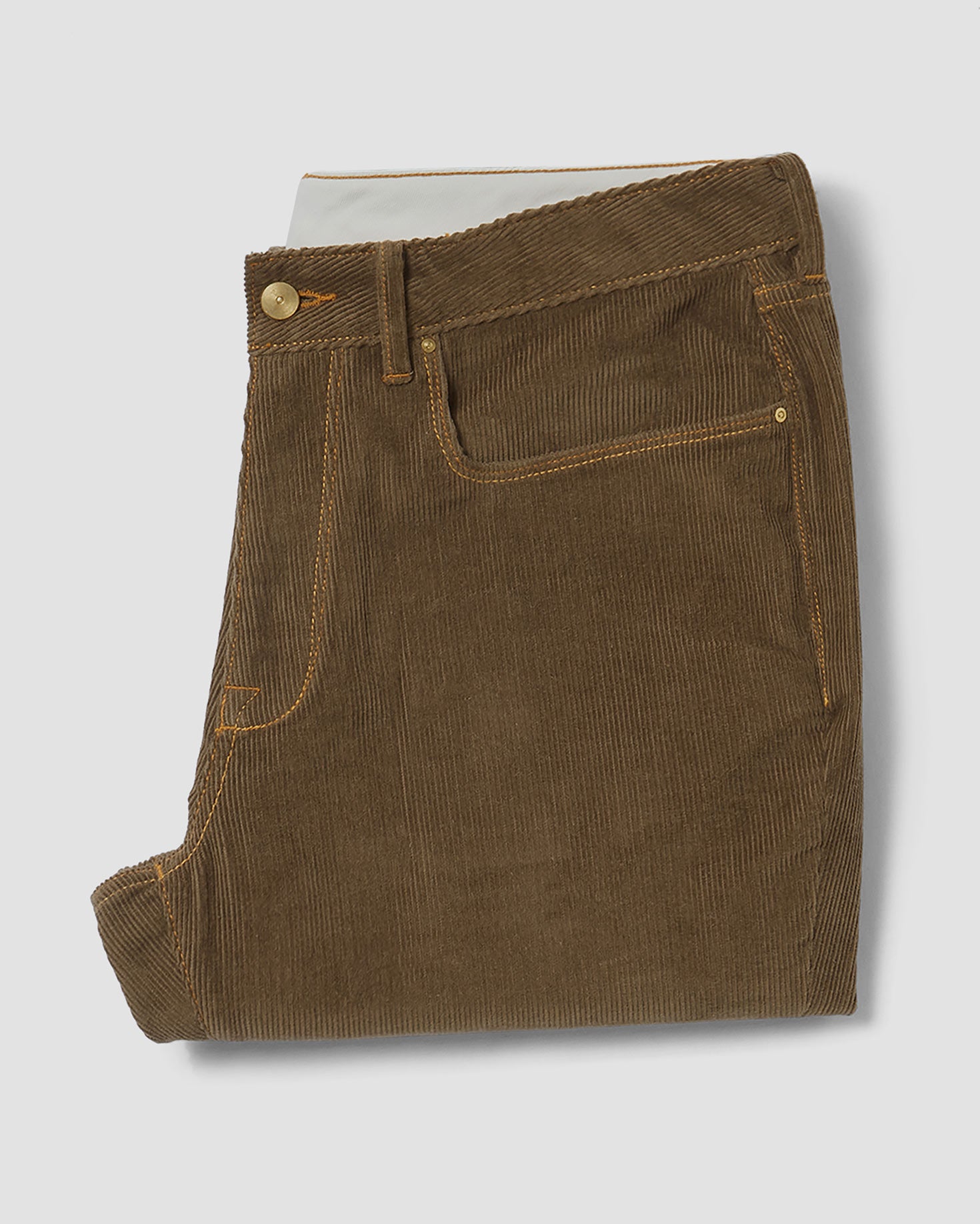Royal Khaki || Soft Corduroy Jeans