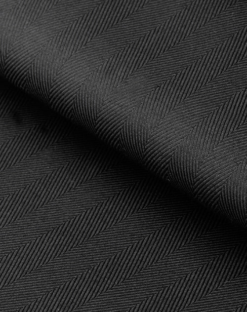 Black Herringbone Shirt