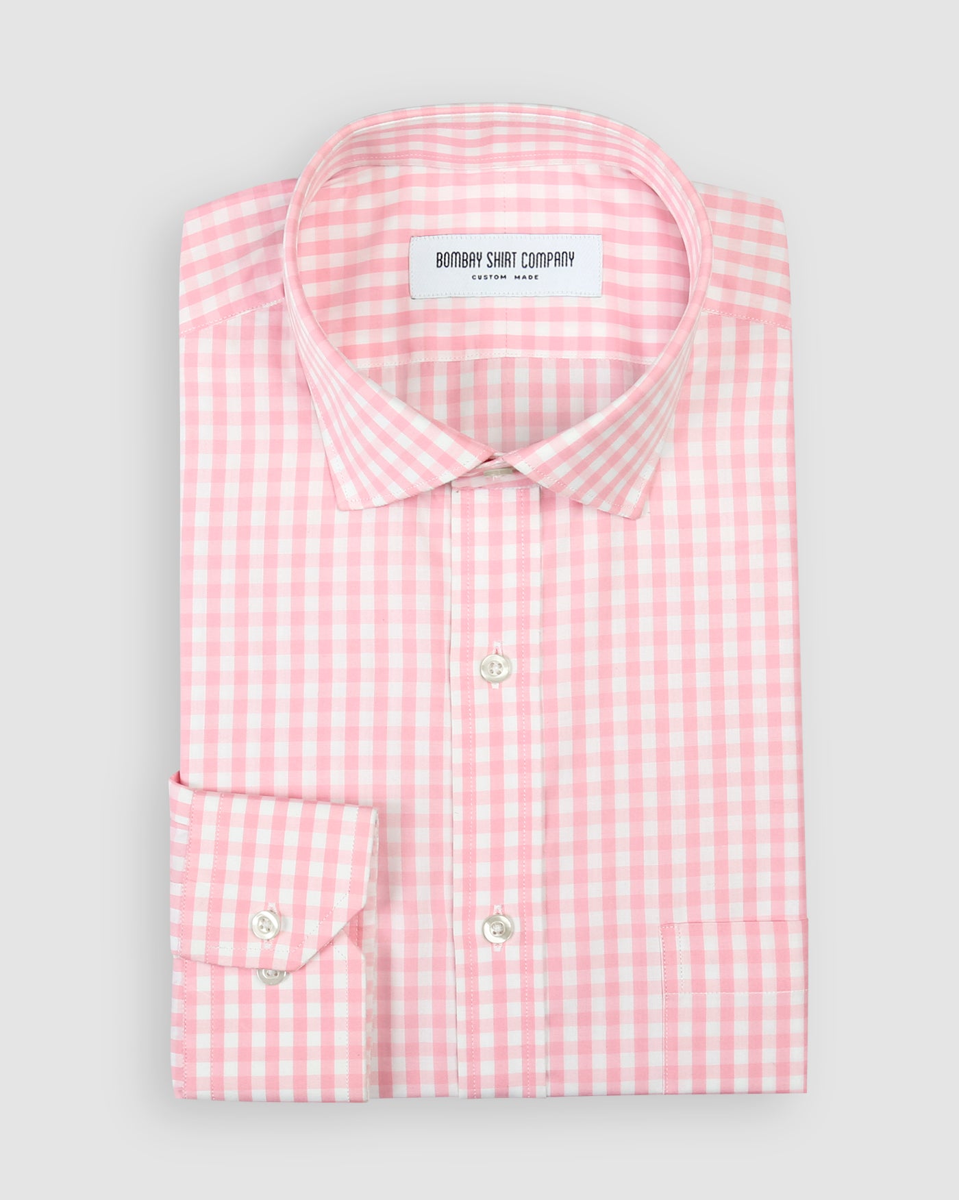 Wrinkle Resistant Pink Gingham Shirt