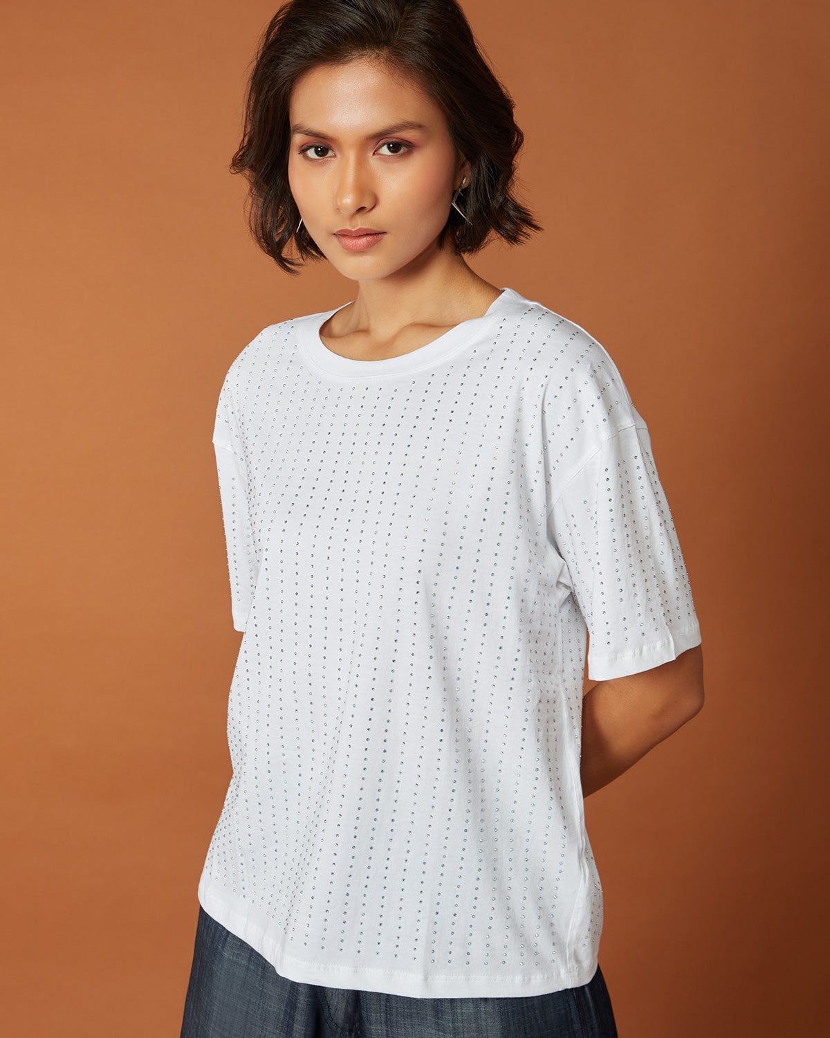 Pause Prism Party Rhinestone T-Shirt 