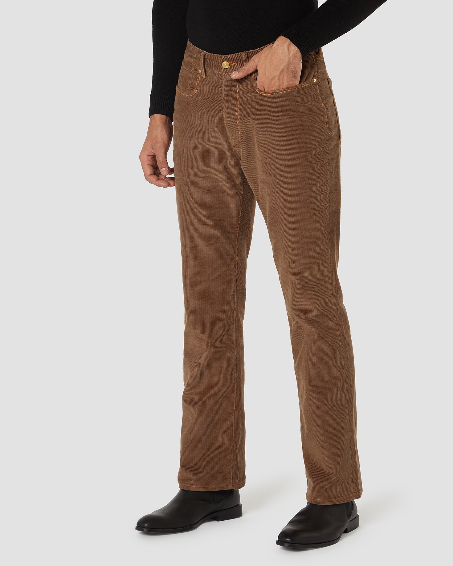 Royal Khaki || Soft Corduroy Jeans