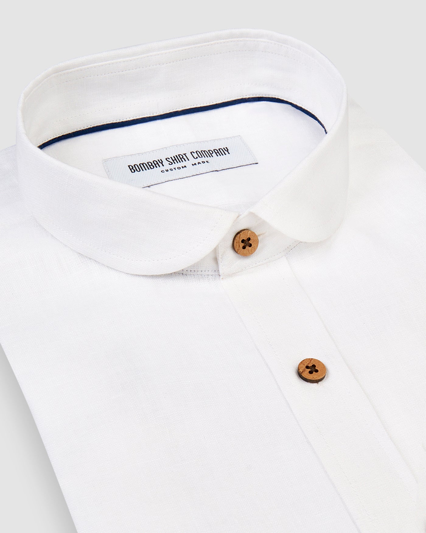 Arctic White Linen Shirt
