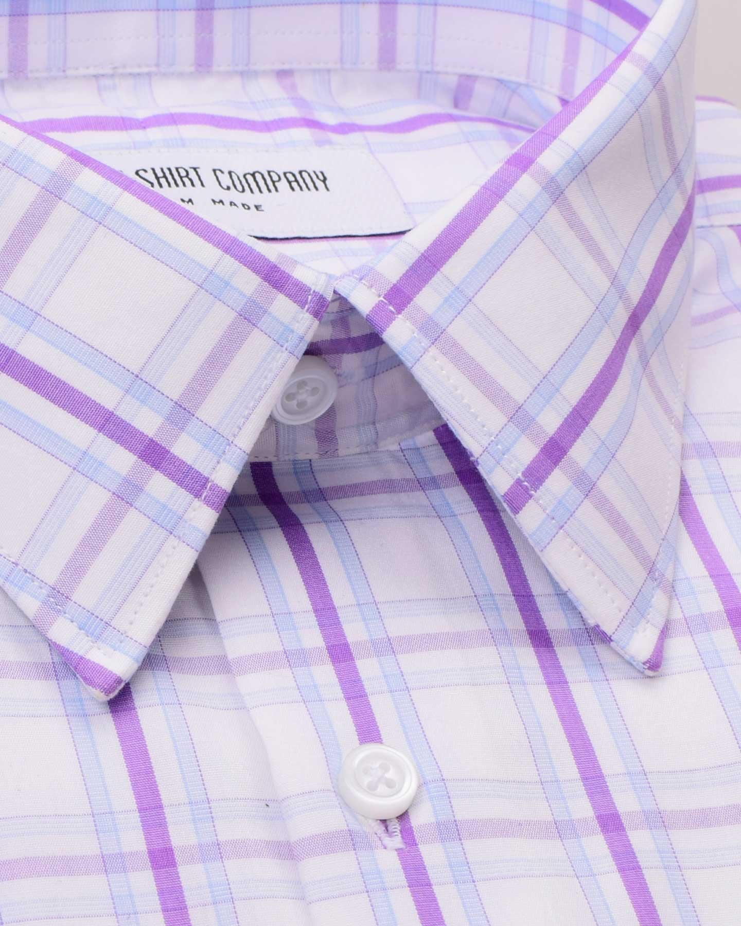 White Glun Club Checks Shirt
