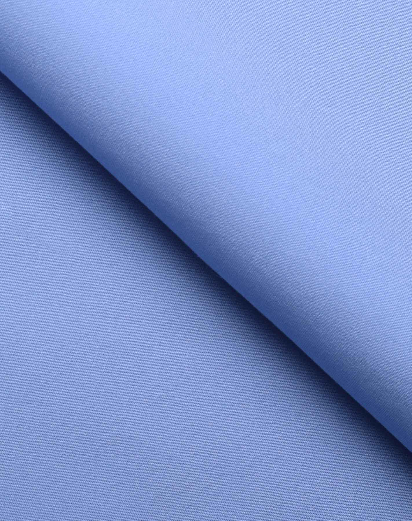 Blue Stretch Poplin Shirt