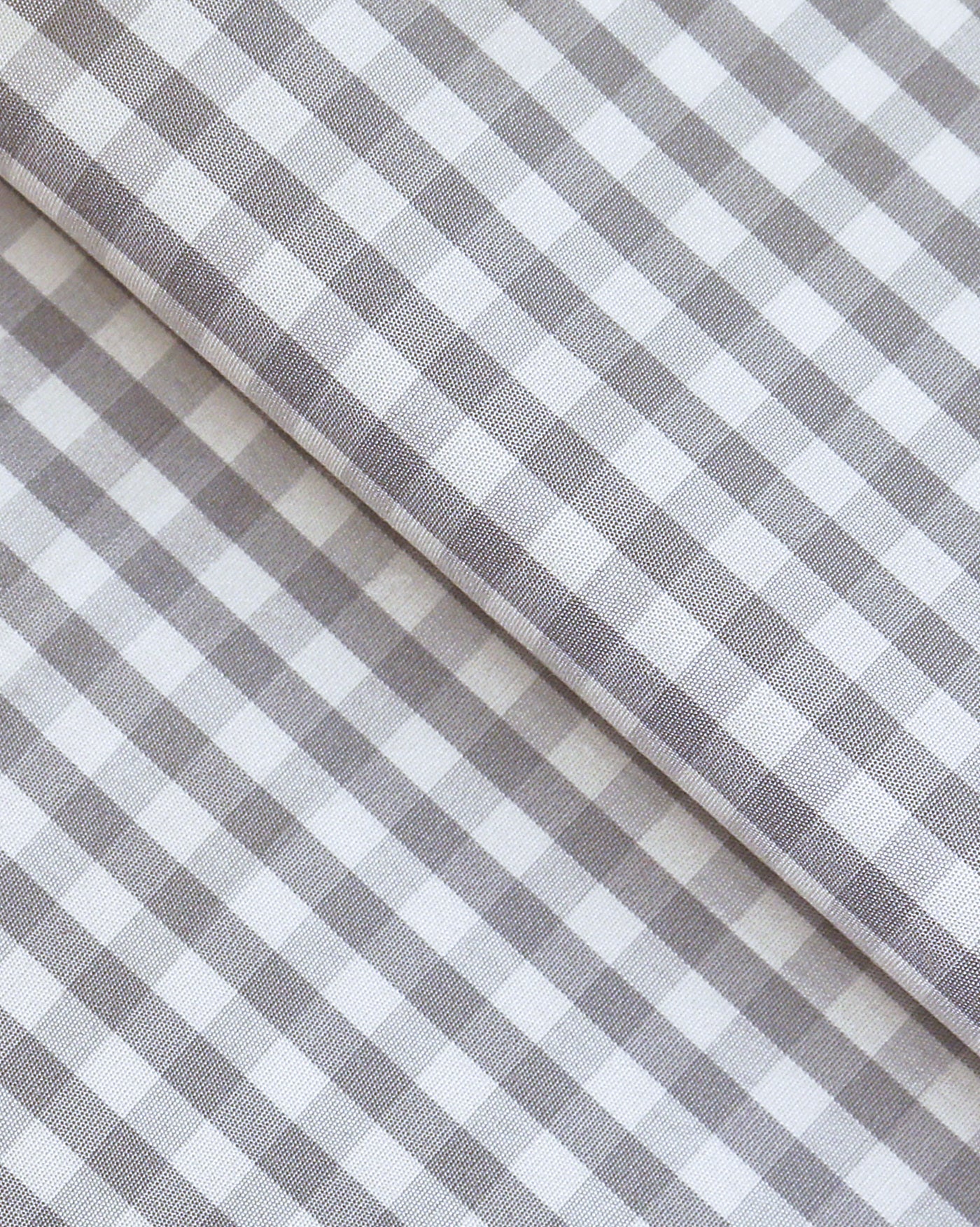 Wrinkle Resistant Grey Gingham Checks Shirt