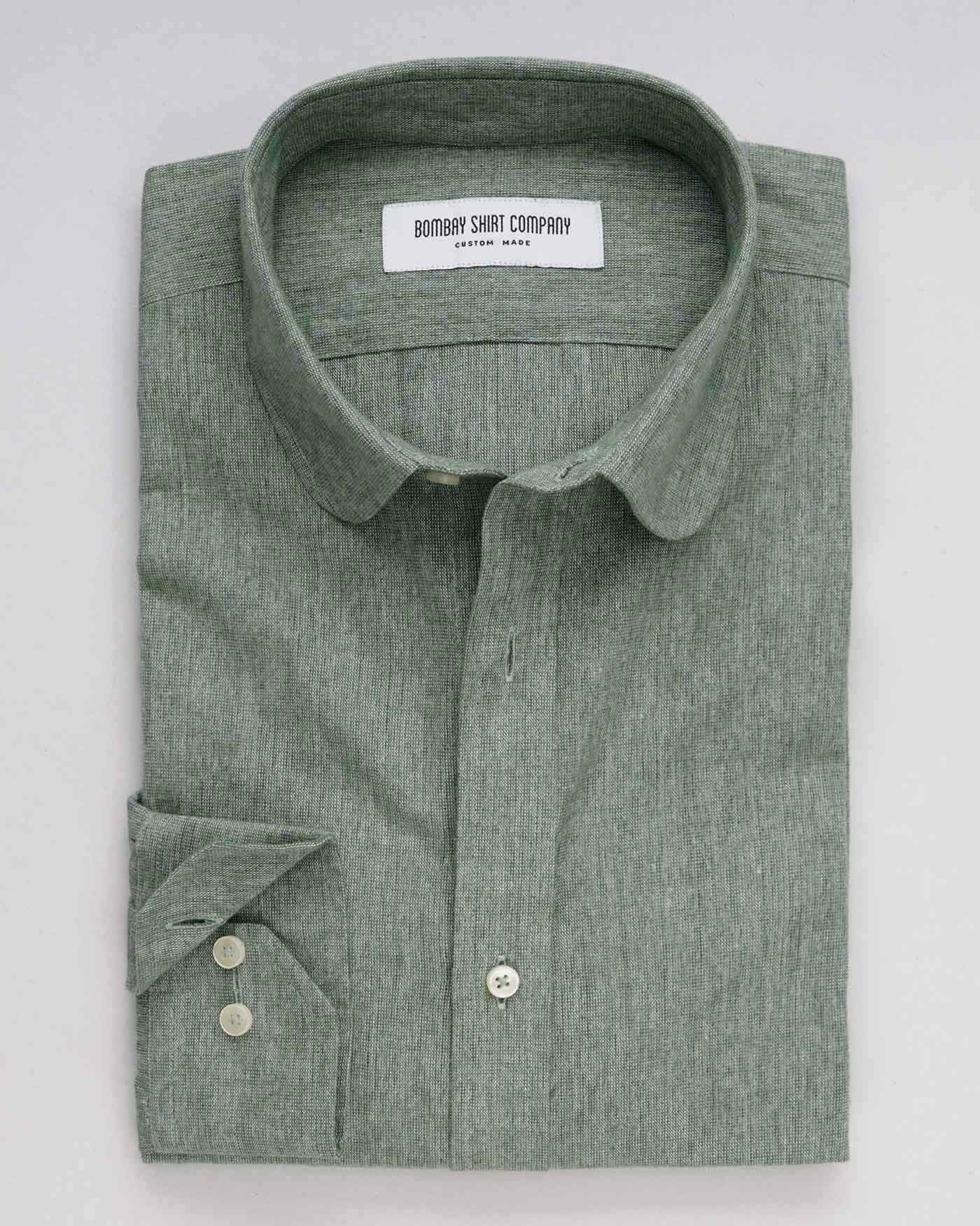 Japanese Green Chambray