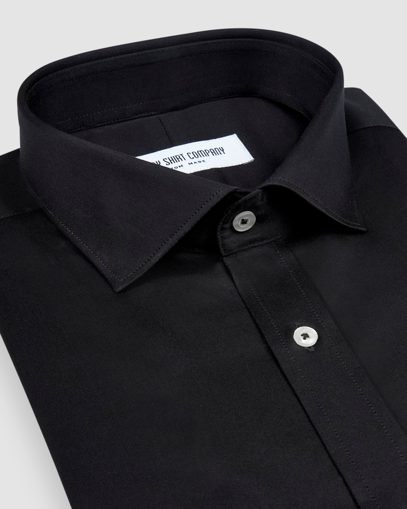 Super Black Satin Shirt