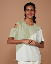 Palm Cut Out Tie Dye T-Shirt