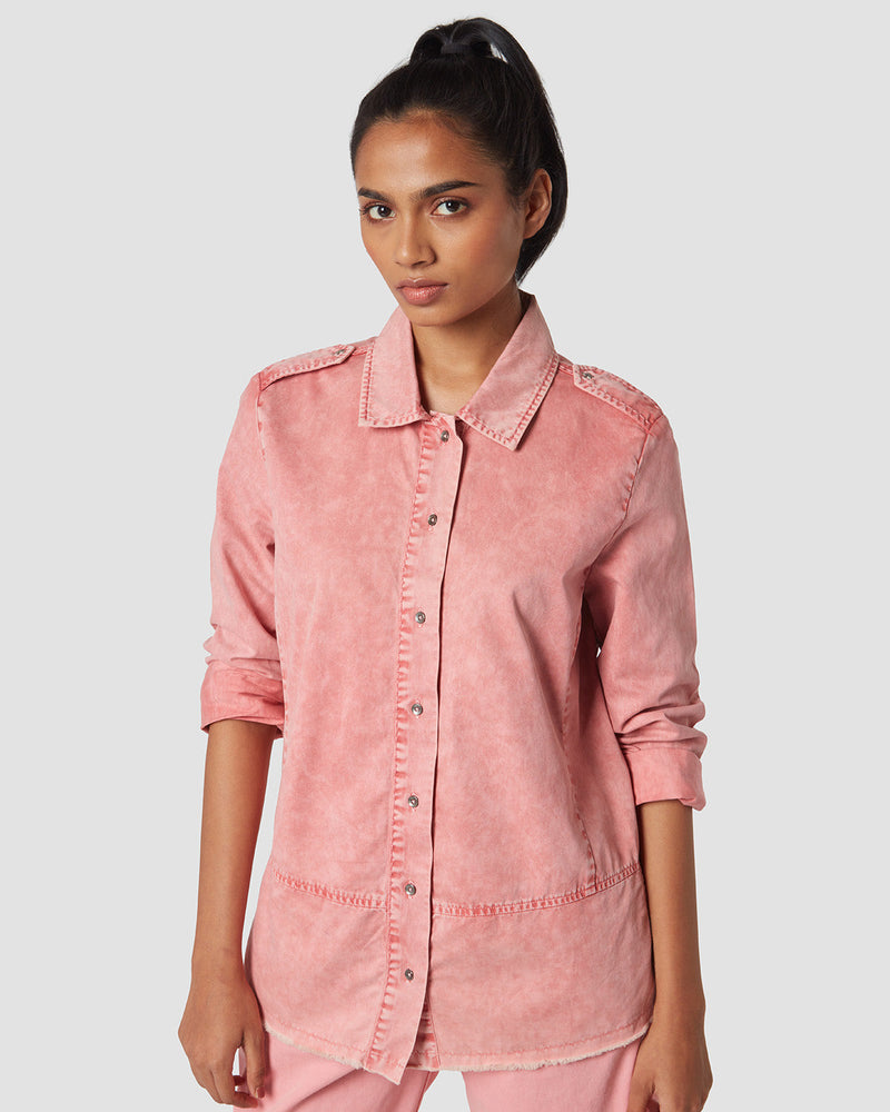 Pause Coral Calling Shacket Pink