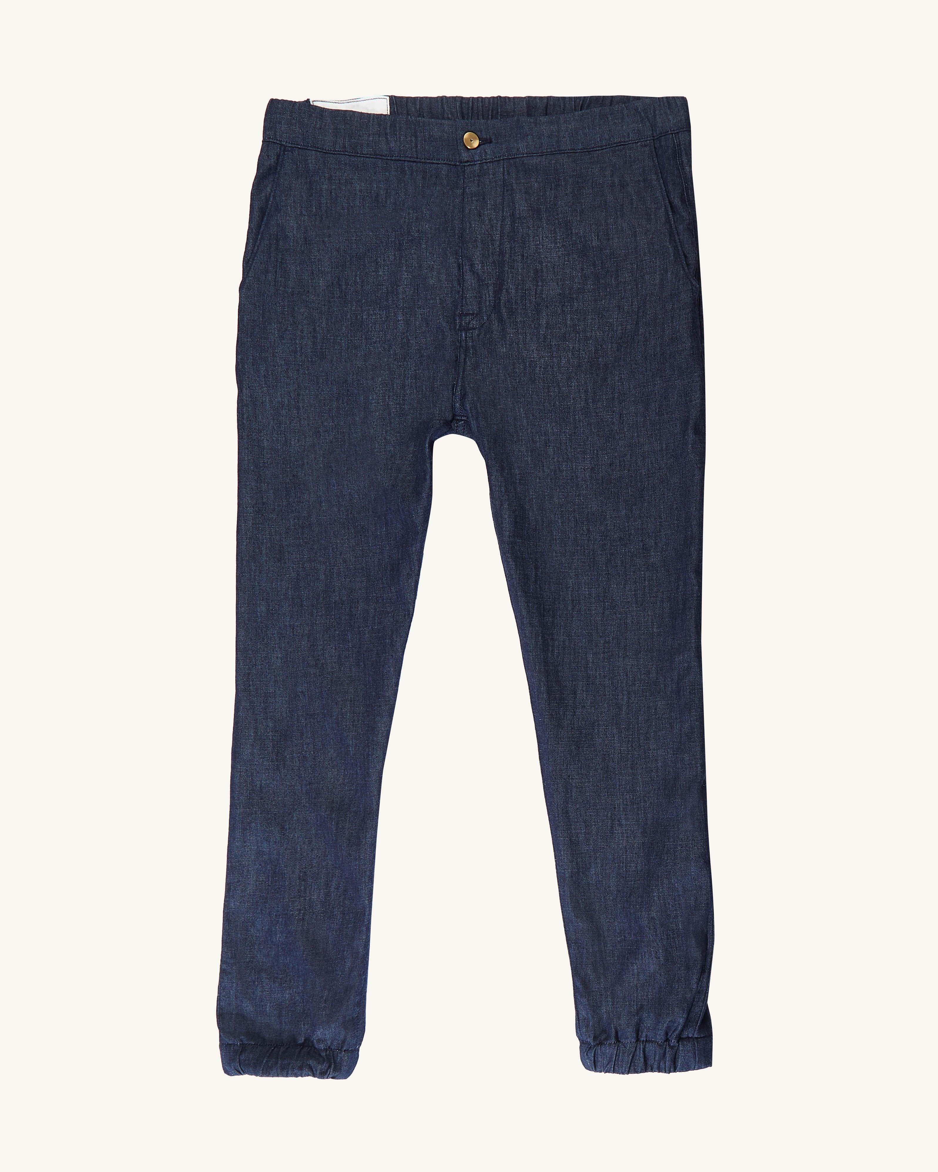 Hatched Indigo || Easy Pants