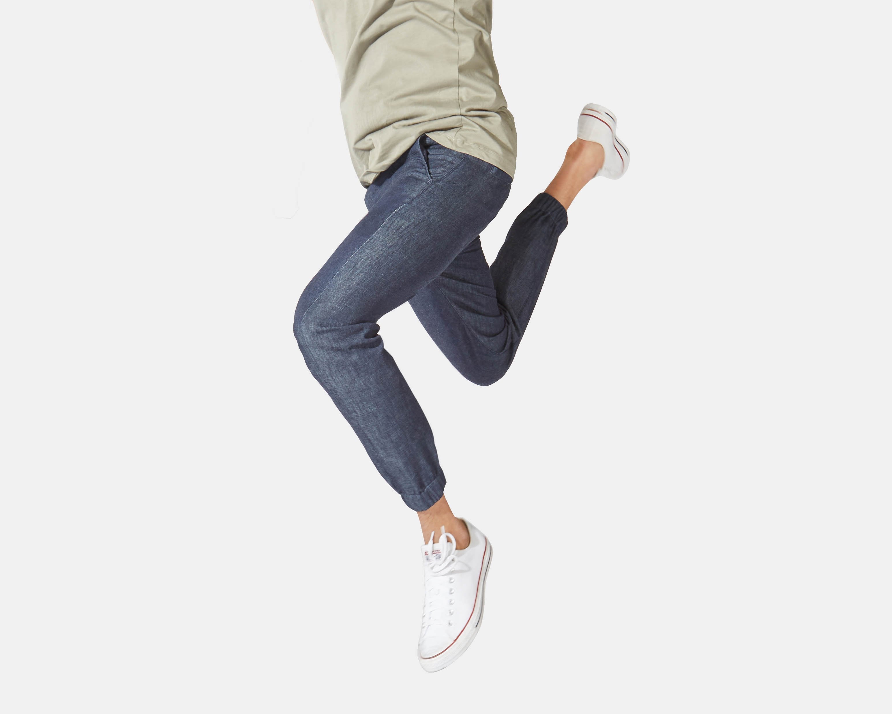 Hatched Indigo || Easy Pants