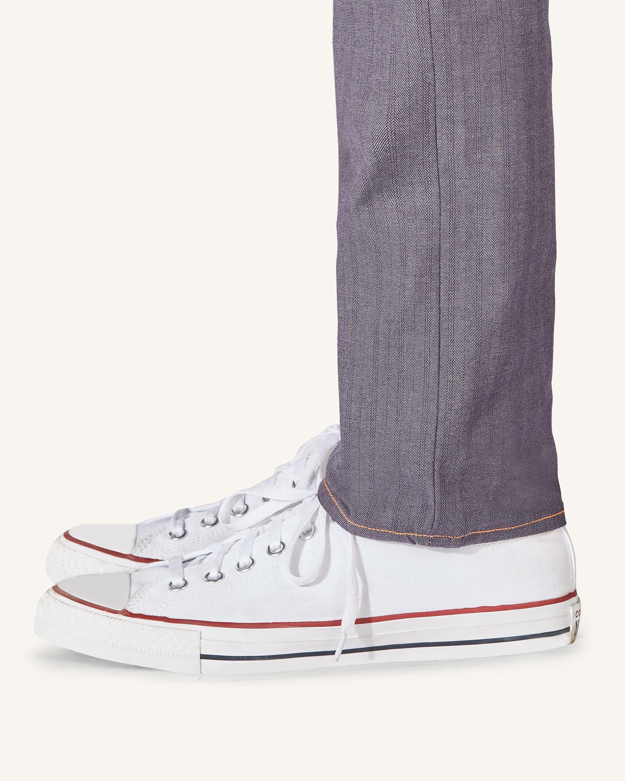 Indigo Herringbone | Ultra-Light Stretch Jeans
