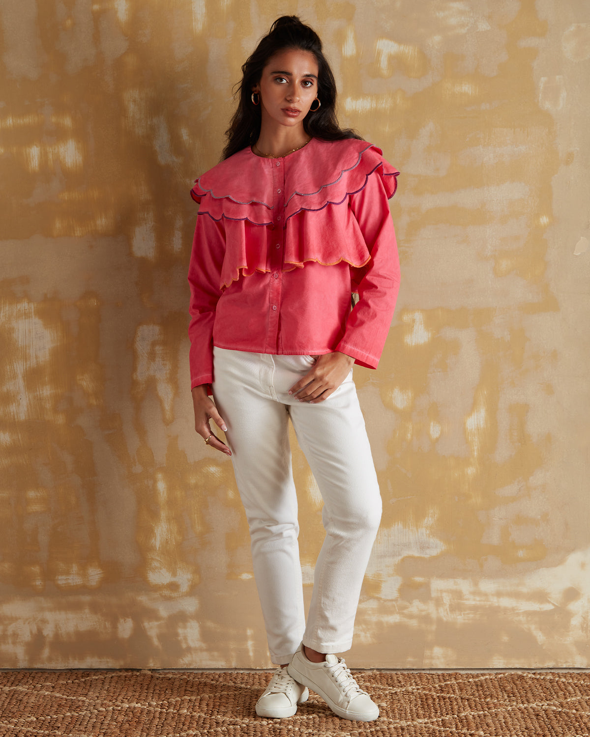 Pause Calla Lily Ruffle Top 