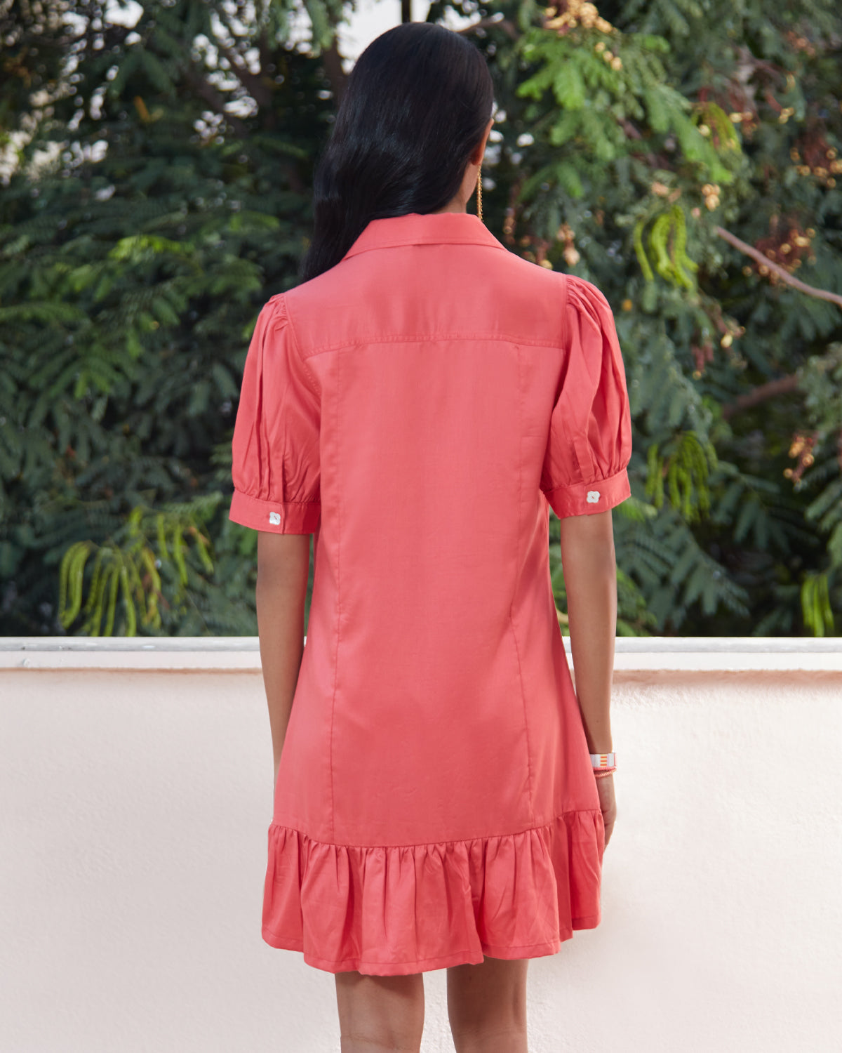 Pause Think Pink Shirt Dress 