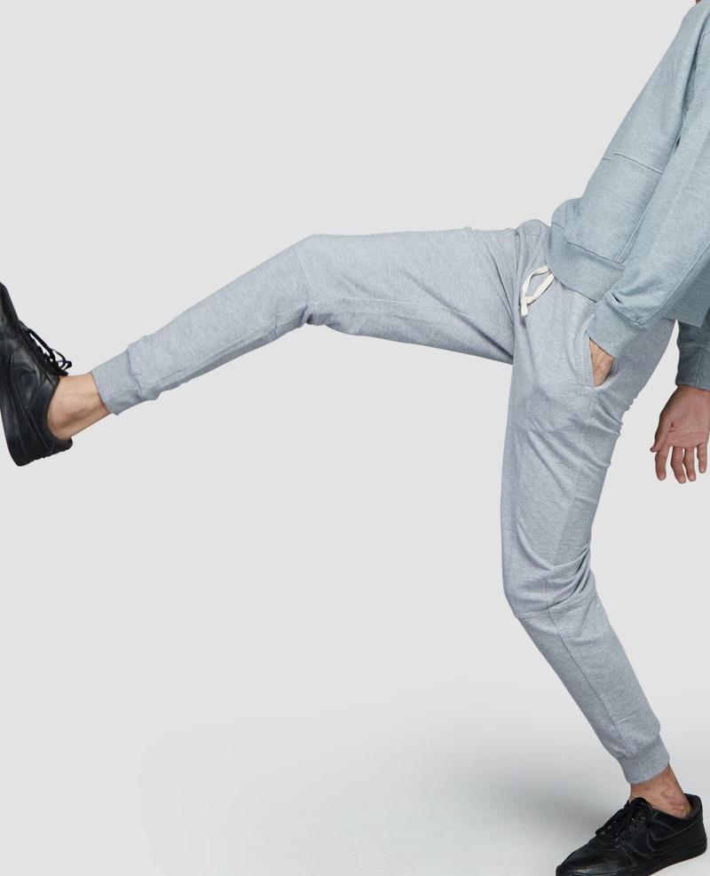 Urban French Terry Grey Melange Sweatpants