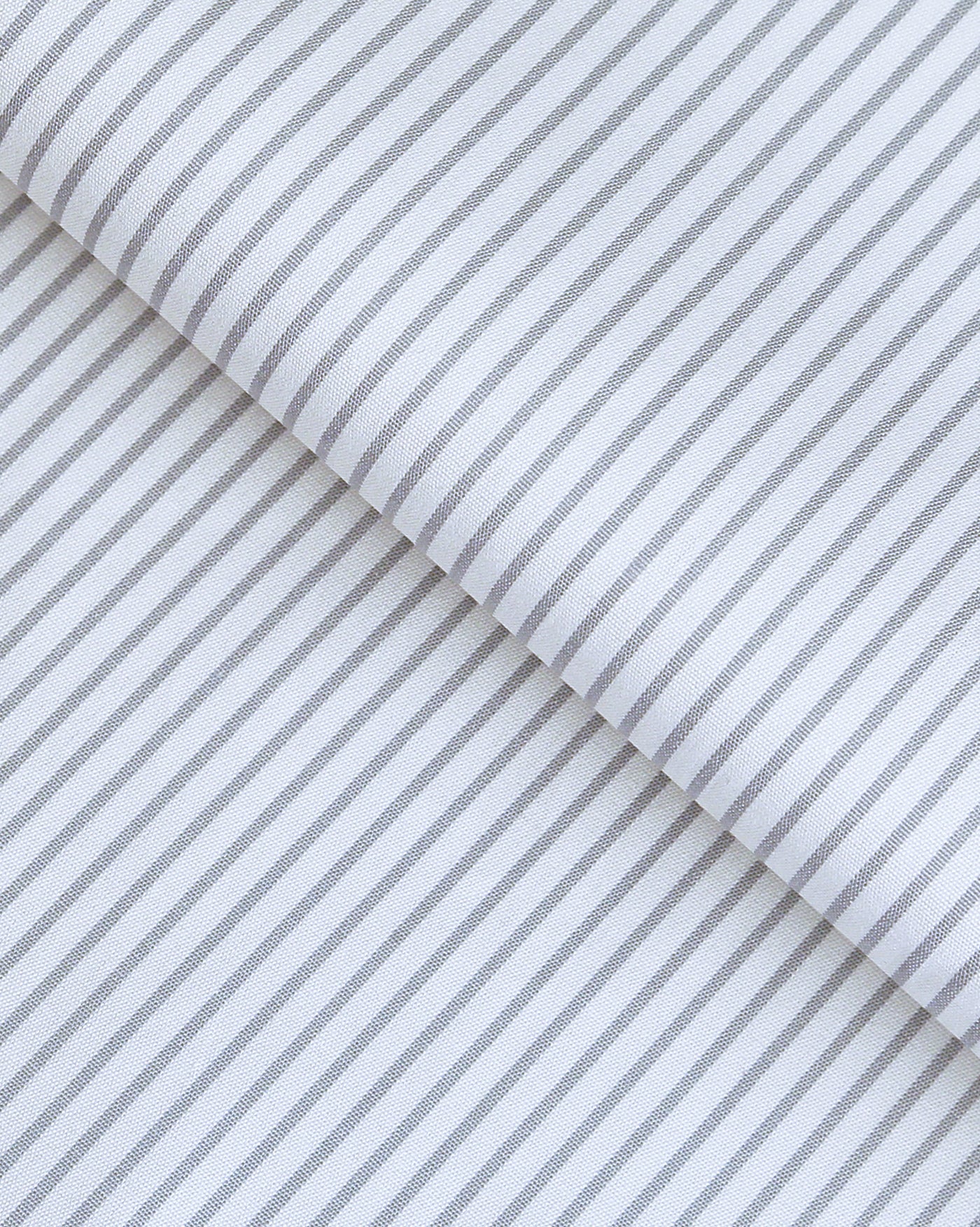Wrinkle Resistant Silver Grey Stripes Shirt