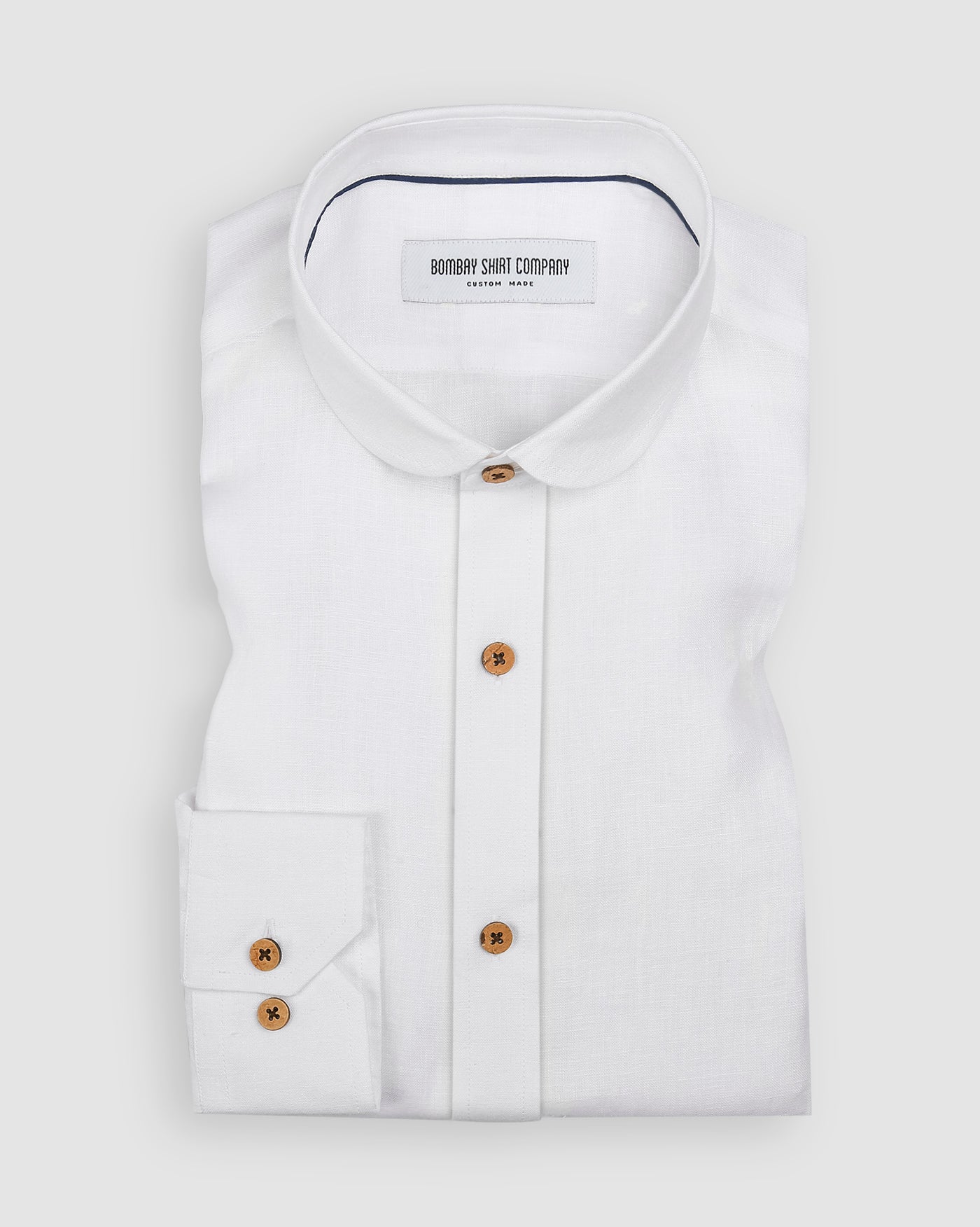 Arctic White Linen Shirt