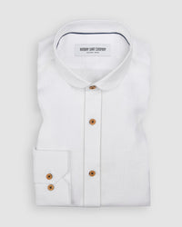 Arctic White Linen Shirt