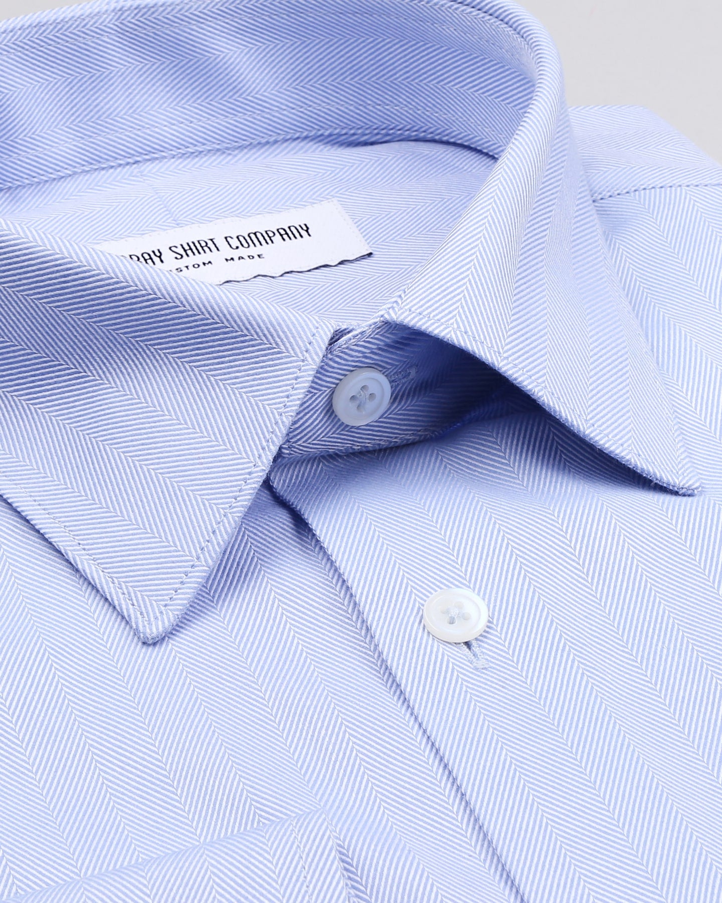 Blue Herringbone