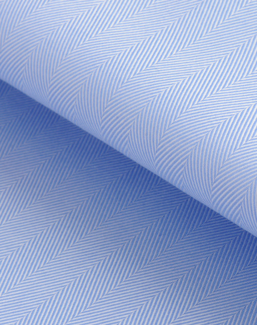 Blue Herringbone