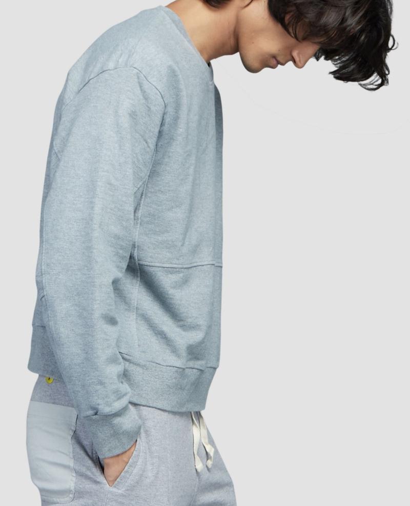 Urban French Terry Grey Melange Sweatshirt