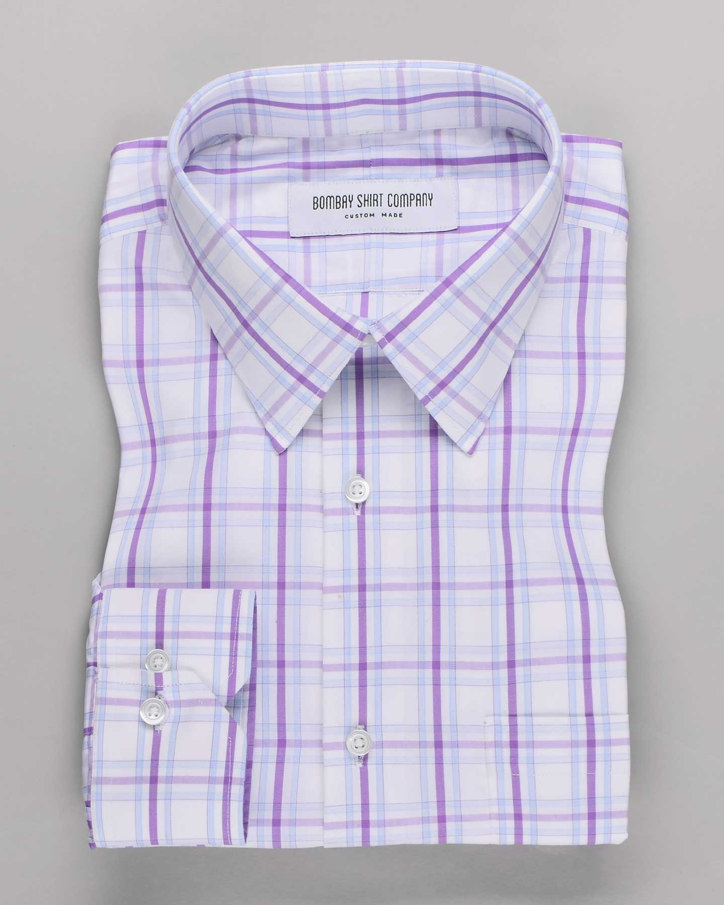 White Glun Club Checks Shirt