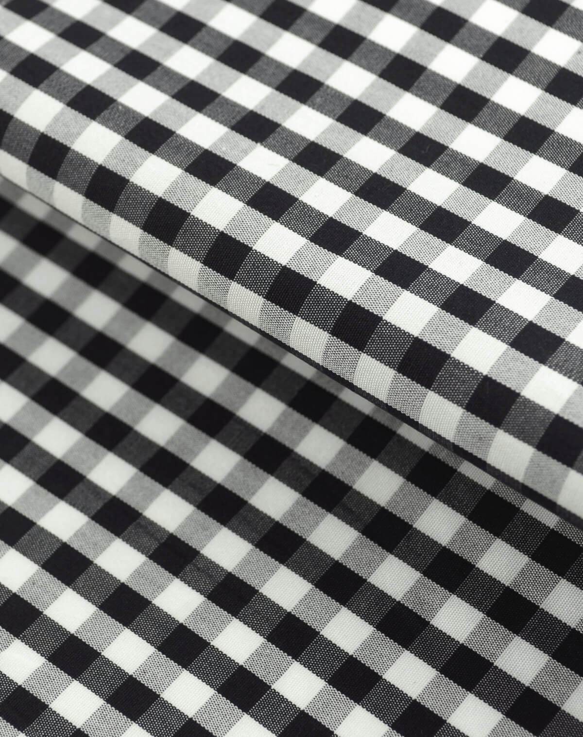 Wrinkle Resistant Black & White Gingham Checks Shirt