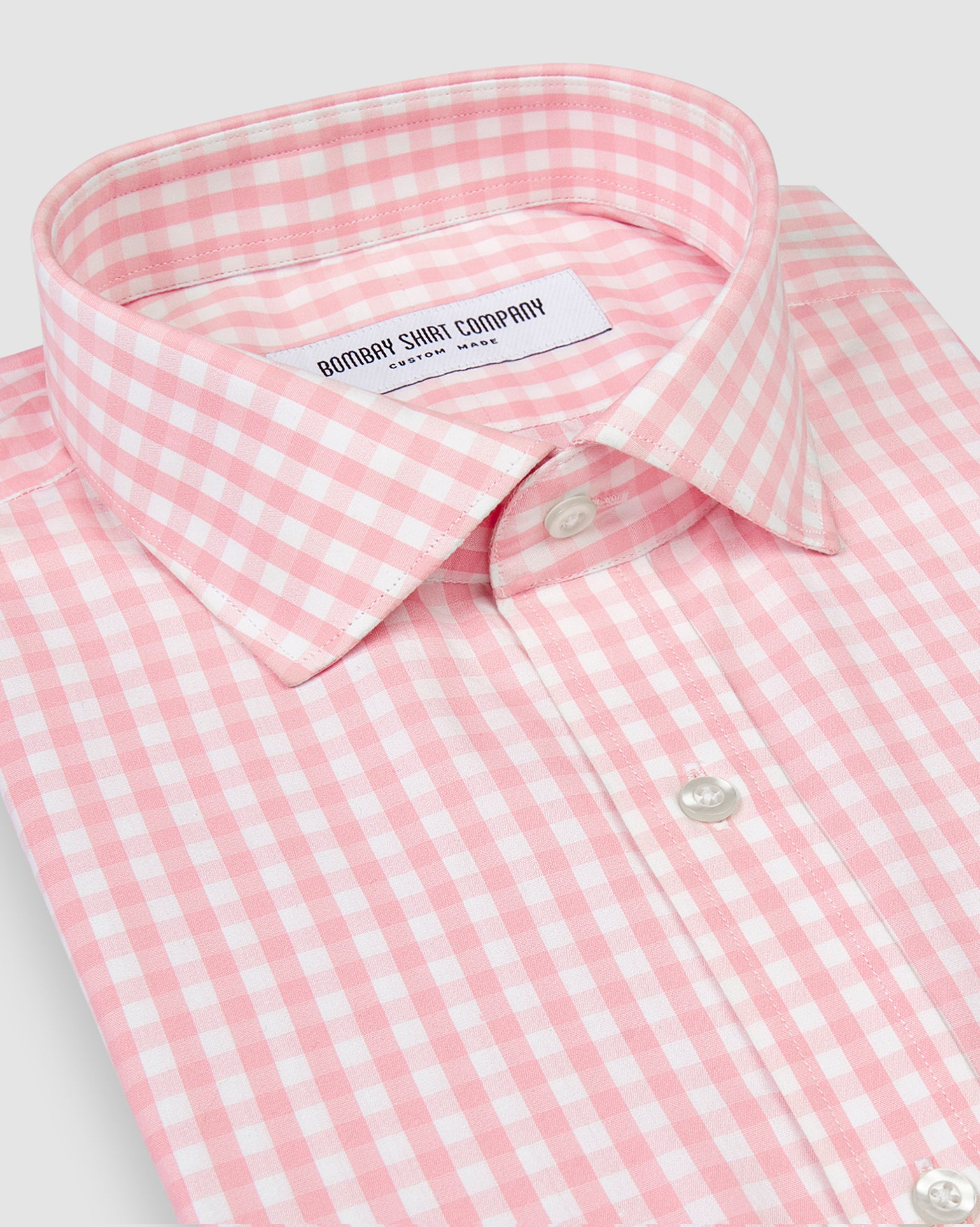Wrinkle Resistant Pink Gingham Shirt