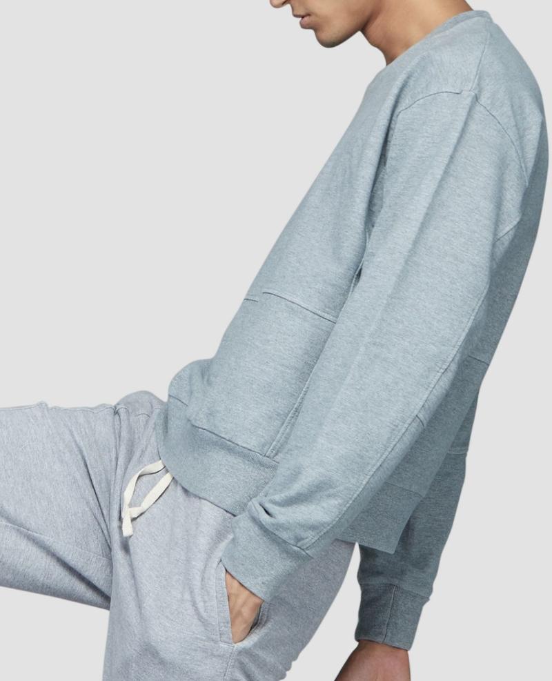 Urban French Terry Grey Melange Sweatshirt